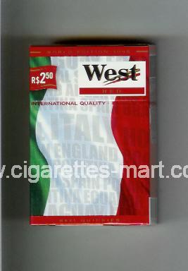 West (collection design 14B) (World Edition 2006 / Red) ( hard box cigarettes )