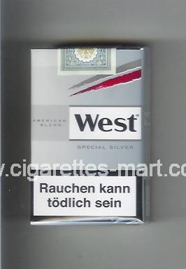 West (design 10) (American Blend / Special Silver) ( soft box cigarettes )