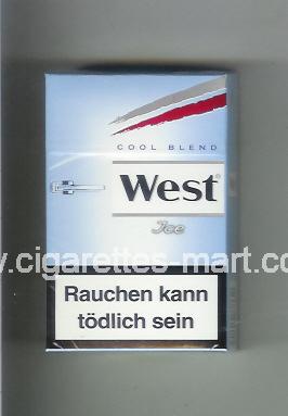 West (design 10) (Cool Blend / Ice) ( hard box cigarettes )
