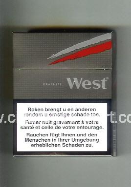 West (design 10) (Grapehite) ( hard box cigarettes )