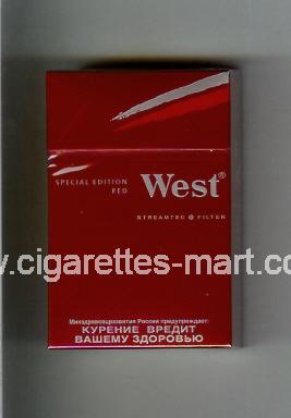 West (design 10) (Special Edition / Red) ( hard box cigarettes )