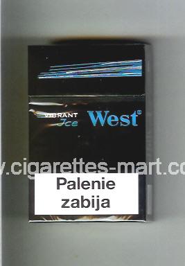 West (design 11) (Vibrant / Ice) ( hard box cigarettes )