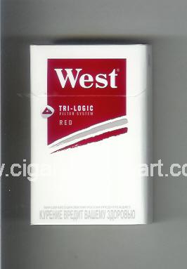 West (design 13) (Tri - Logic / Red) ( hard box cigarettes )