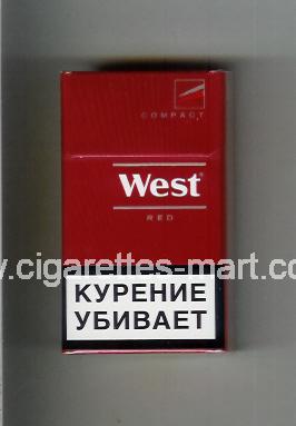 West (design 14) (Compact / Red) ( hard box cigarettes )