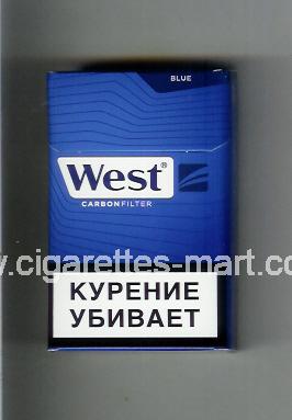 West (design 17) (Blue / Carbon Filter) ( hard box cigarettes )