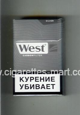 West (design 17) (Silver / Carbon Filter) ( hard box cigarettes )