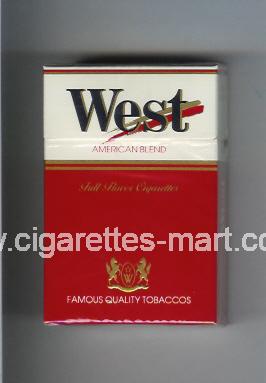 West (design 2) (Full Flavor / American Blend) ( hard box cigarettes )
