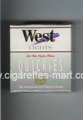 West (design 2) (Quickies / Lights) ( hard box cigarettes )
