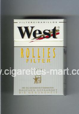 West (design 3) (Rollies / Filter / Lights / Filter Cigarillos) ( hard box cigarettes )
