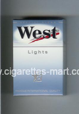 West (design 6) (Lights / Special Blend) ( hard box cigarettes )