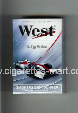 West (design 7) (Lights / Special Edition) ( hard box cigarettes )