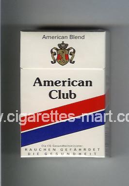 American Club (german version) (design 1) (American Blend) ( hard box cigarettes )