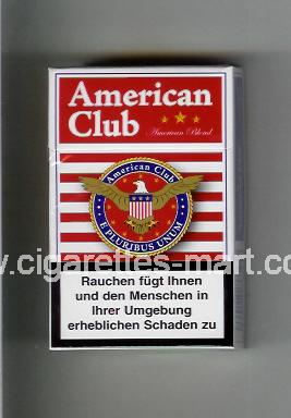 American Club (german version) (design 2) (American Blend) ( hard box cigarettes )