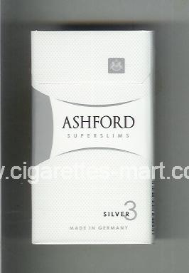 Ashford (design 2) (Silver 3 / Superslims) ( hard box cigarettes )