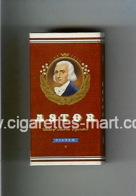 Astor (german version) (design 2A) (Filter) ( hard box cigarettes )