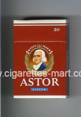 Astor (german version) (design 3B) (Filter) ( hard box cigarettes )