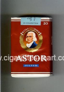Astor (german version) (design 3B) (Filter) ( soft box cigarettes )