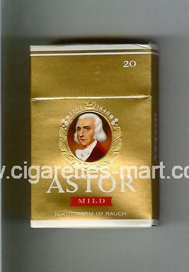 Astor (german version) (design 3B) (Mild) ( hard box cigarettes )