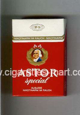 Astor (german version) (design 3B) (Special) ( hard box cigarettes )