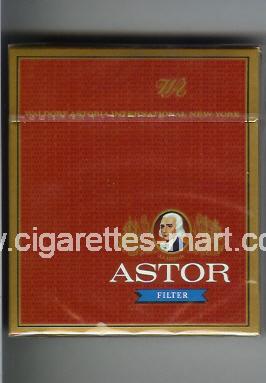 Astor (german version) (design 4) (Filter) ( box cigarettes )
