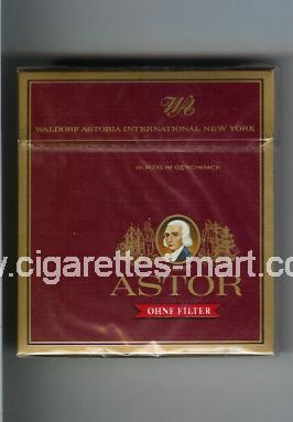 Astor (german version) (design 4) (Ohne Filter) ( box cigarettes )