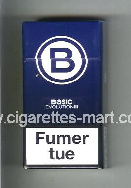 Basic (german version) (design 4) B (Evolution) (blue) ( hard box cigarettes )