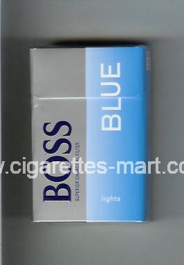 Boss (german version) (design 2) (Blue / Lights) ( hard box cigarettes )