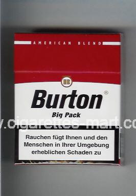 Burton (design 1) (American Blend) ( hard box cigarettes )