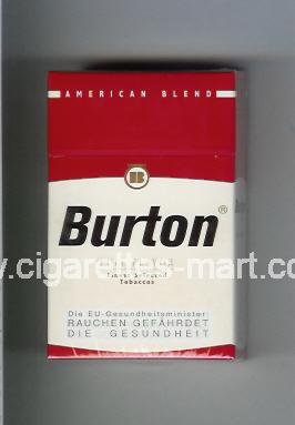 Burton (design 1) (Full Flavor / American Blend) ( hard box cigarettes )