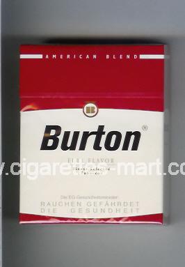 Burton (design 1) (Full Flavor / American Blend) ( hard box cigarettes )