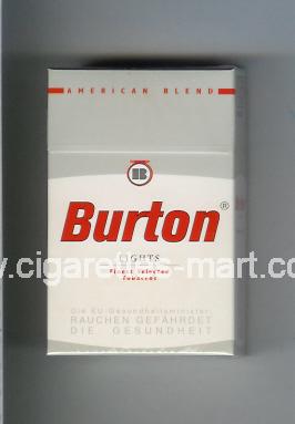 Burton (design 1) (Lights / American Blend) ( hard box cigarettes )