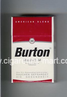 Burton (design 1) (Medium / American Blend) ( hard box cigarettes )