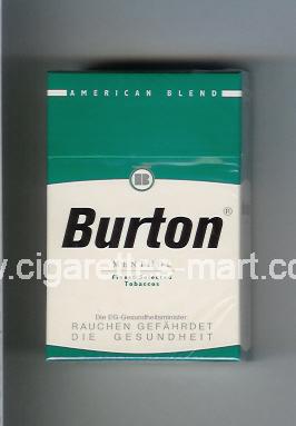 Burton (design 1) (Menthol / American Blend) ( hard box cigarettes )