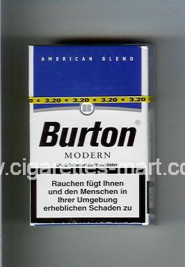 Burton (design 1) (Modern / American Blend) ( hard box cigarettes )