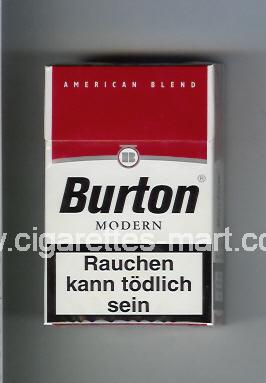 Burton (design 1) (Modern / American Blend) ( hard box cigarettes )