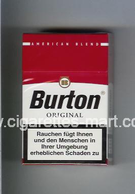 Burton (design 1) (Original / American Blend) ( hard box cigarettes )