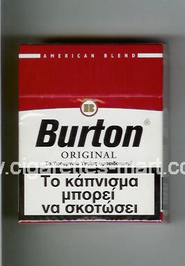 Burton (design 1) (Original / American Blend) ( hard box cigarettes )