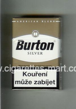 Burton (design 1A) (American Blend / Silver) ( hard box cigarettes )