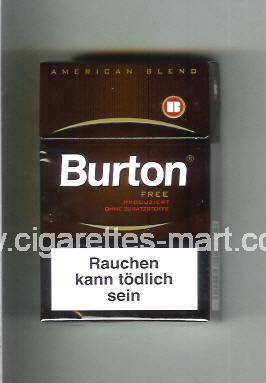 Burton (design 2) (Free / American Blend) ( hard box cigarettes )