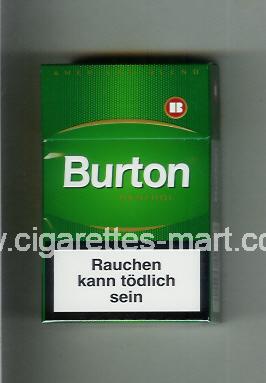 Burton (design 2) (Menthol / American Blend) ( hard box cigarettes )