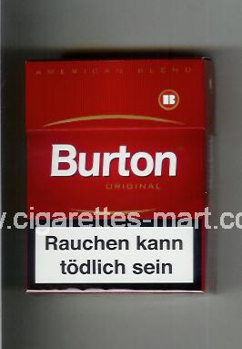 Burton (design 2) (Original / American Blend) ( hard box cigarettes )