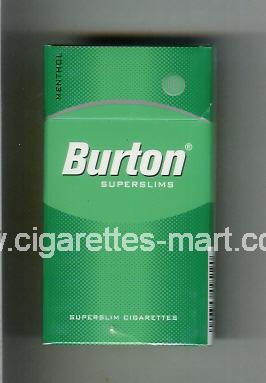 Burton (design 2A) (Menthol / Superslims) ( hard box cigarettes )