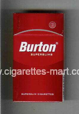 Burton (design 2A) (Original / Superslims) ( hard box cigarettes )