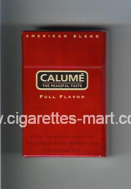 Calume (design 2) (The Peaceful Taste / Full Flavor / American Blend) ( hard box cigarettes )