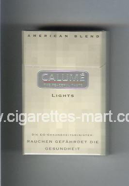 Calume (design 2) (The Peaceful Taste / Lights / American Blend) ( hard box cigarettes )