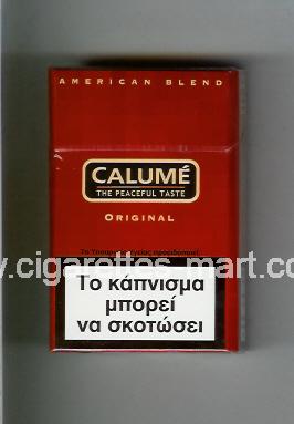 Calume (design 2) (The Peaceful Taste / Original / American Blend) ( hard box cigarettes )