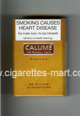 Calume (design 2) (The Peaceful Taste / Vanilla) ( hard box cigarettes )