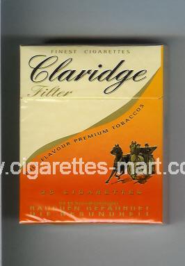 Claridge (german version) (design 2) (Filter / Full Flavor) ( hard box cigarettes )