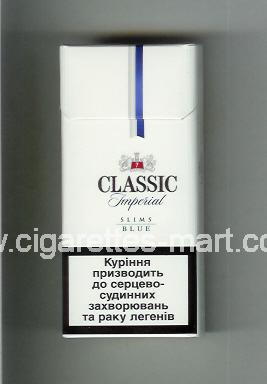 Classic (german version) (design 3) (Imperial / Blue / 7 / Slims) ( hard box cigarettes )
