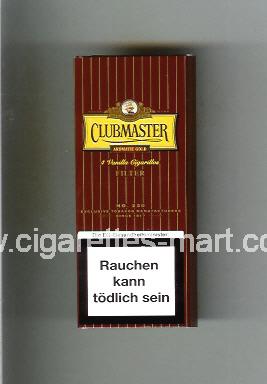 Clubmaster (design 2) (Aromatic Gold / Vanilla Sigarillos) ( hard box cigarettes )